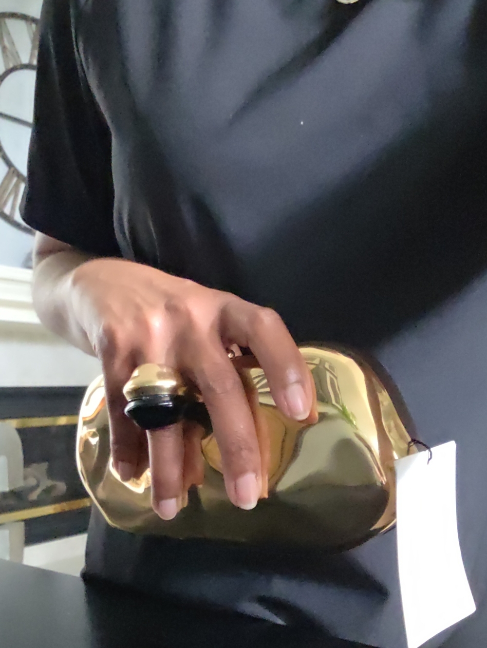 ZARA Metallic Crossbody Box Clutch Bag - Picture 15 of 16